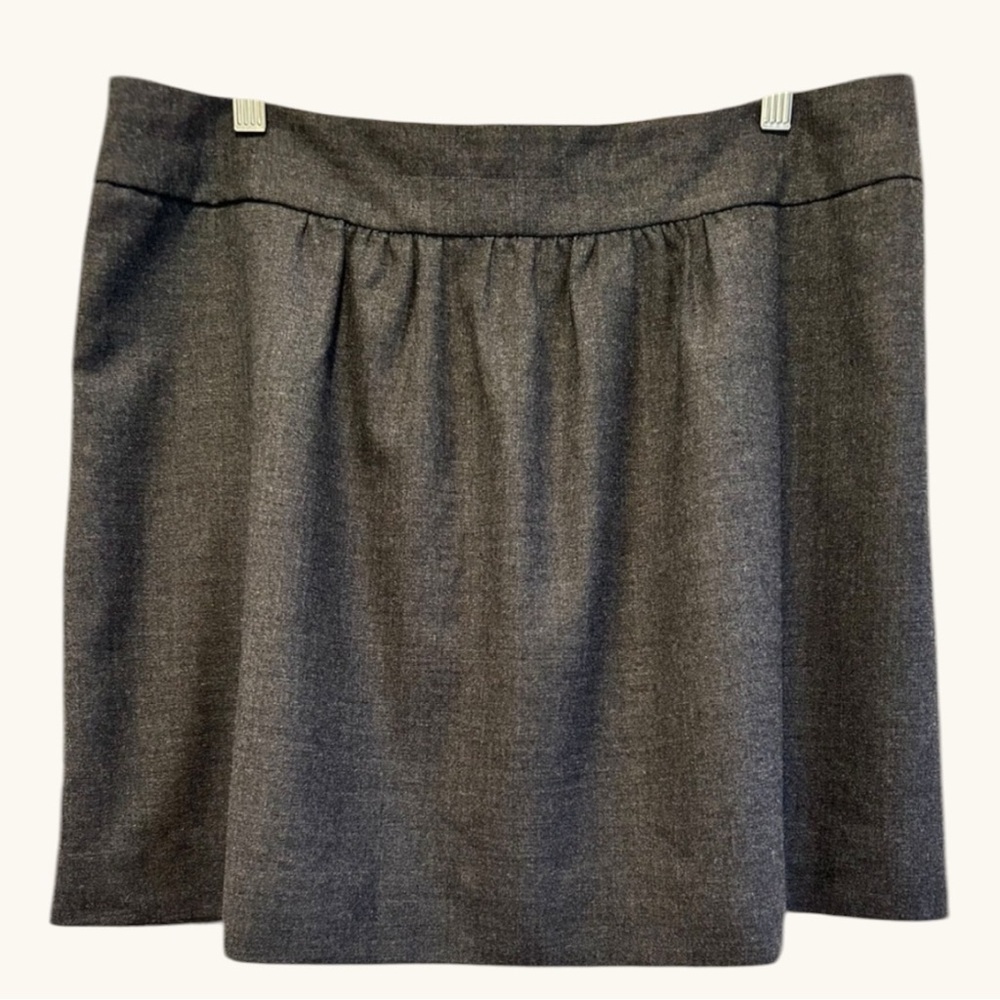 J.CREW Wool Blend Skirt – Gray Size 14